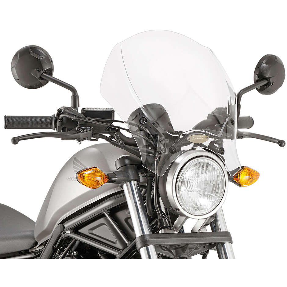 Cupolino trasparente Givi 140A Per Moto BENELLI; BRIXTON; FANTIC; HONDA; KEEWAY; MOTO GUZZI; MOTO MORINI; ROYAL ENFIELD; TRIUMPH; YAMAHA
