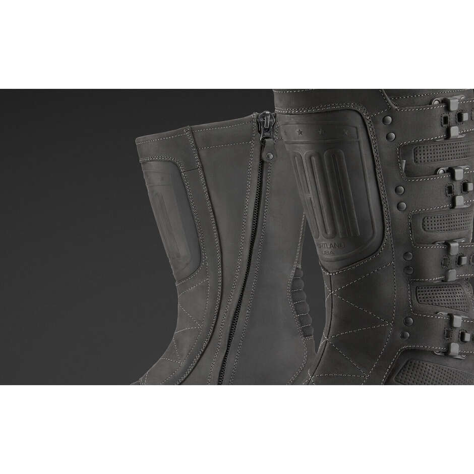 Custom Icon ELSINORE2 CE Black Motorcycle Boots