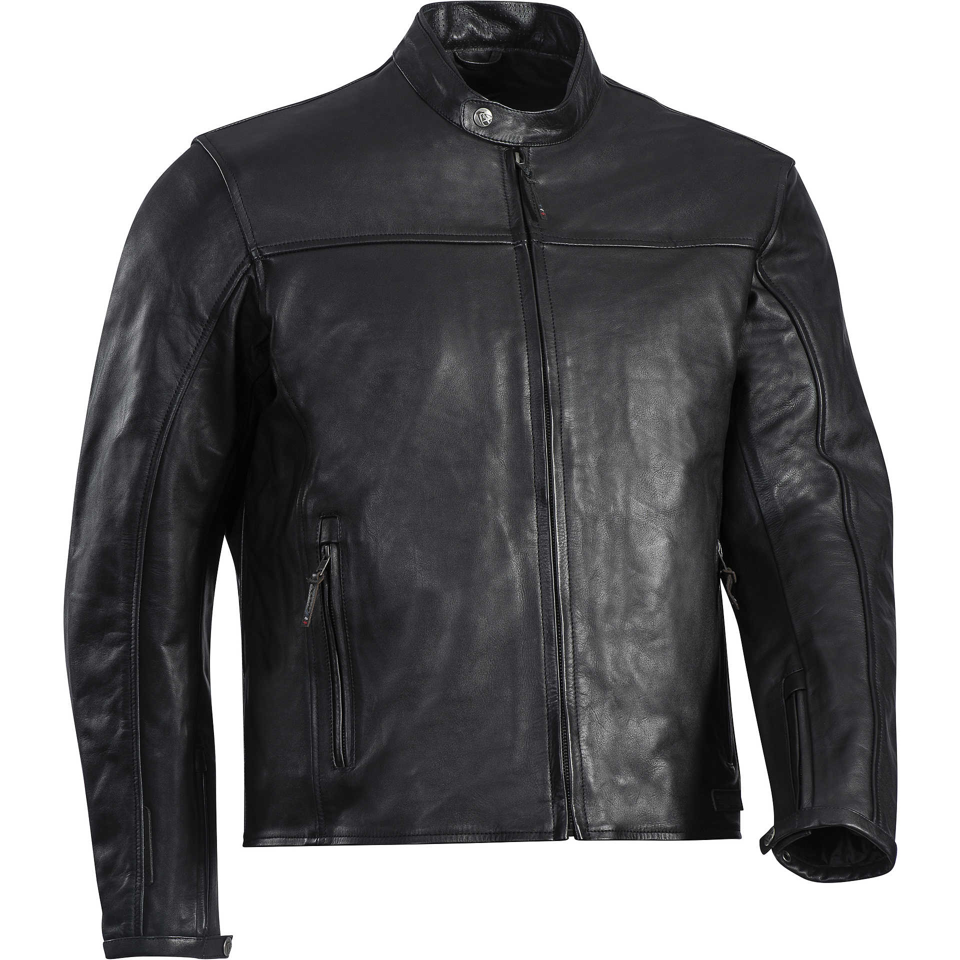Custom Ixon CRANK C-Sizing Leather Motorcycle Jacket Black (Size ...