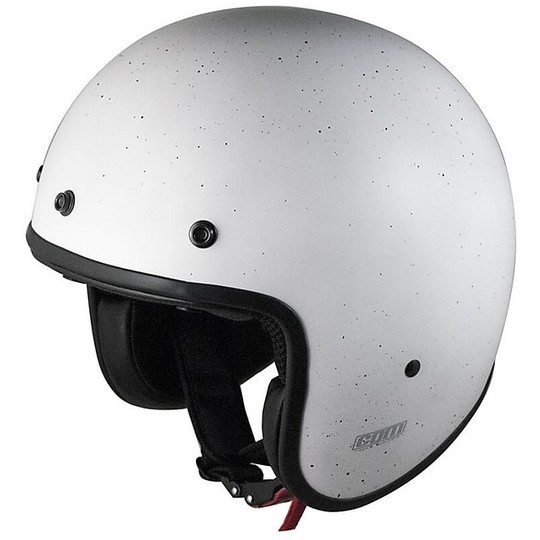 Custom Jet Helmet Vintage Cgm Fiber 170 W Challenger Matt White