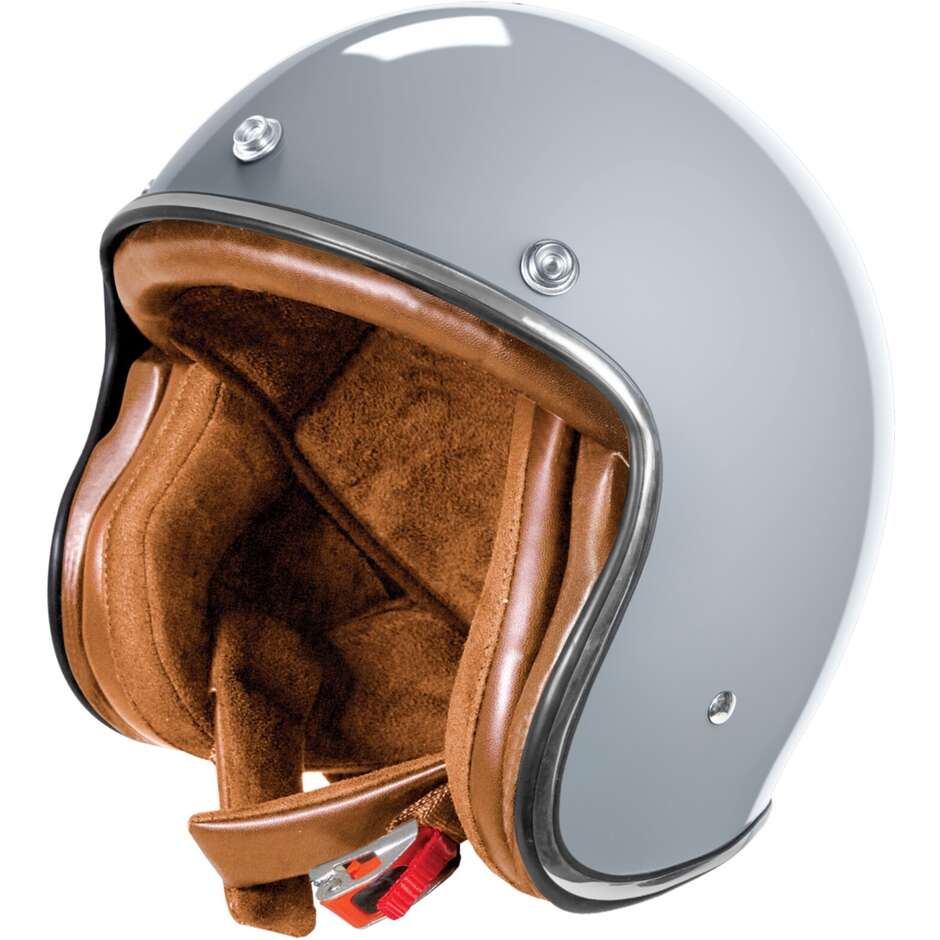 Custom Jet Stormer QUARTZ Solid Nardo Gray Motorcycle Helmet
