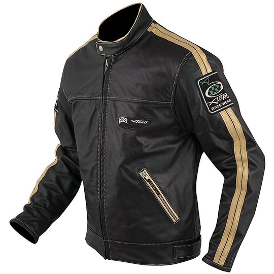 Custom Leather Jacket Full Grain Model A-Pro Silverstone Weiß