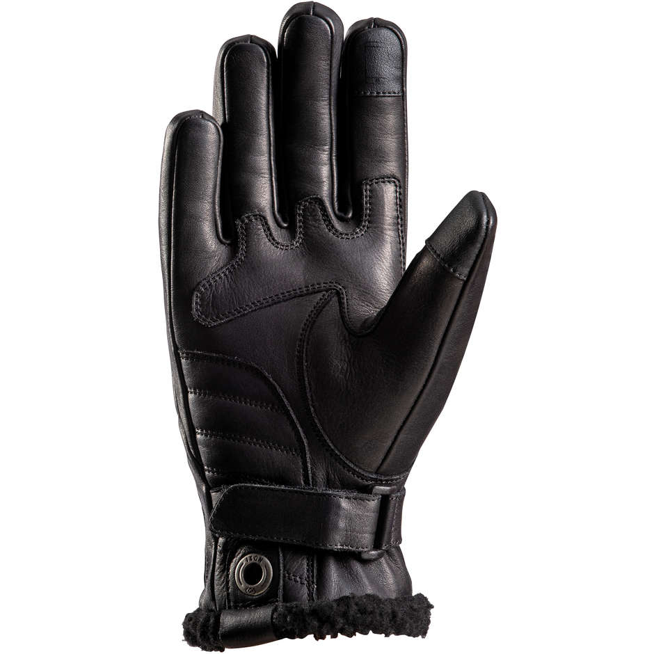 Custom Leather Motorcycle Gloves Women Ixon PRO CUSTOM L Black