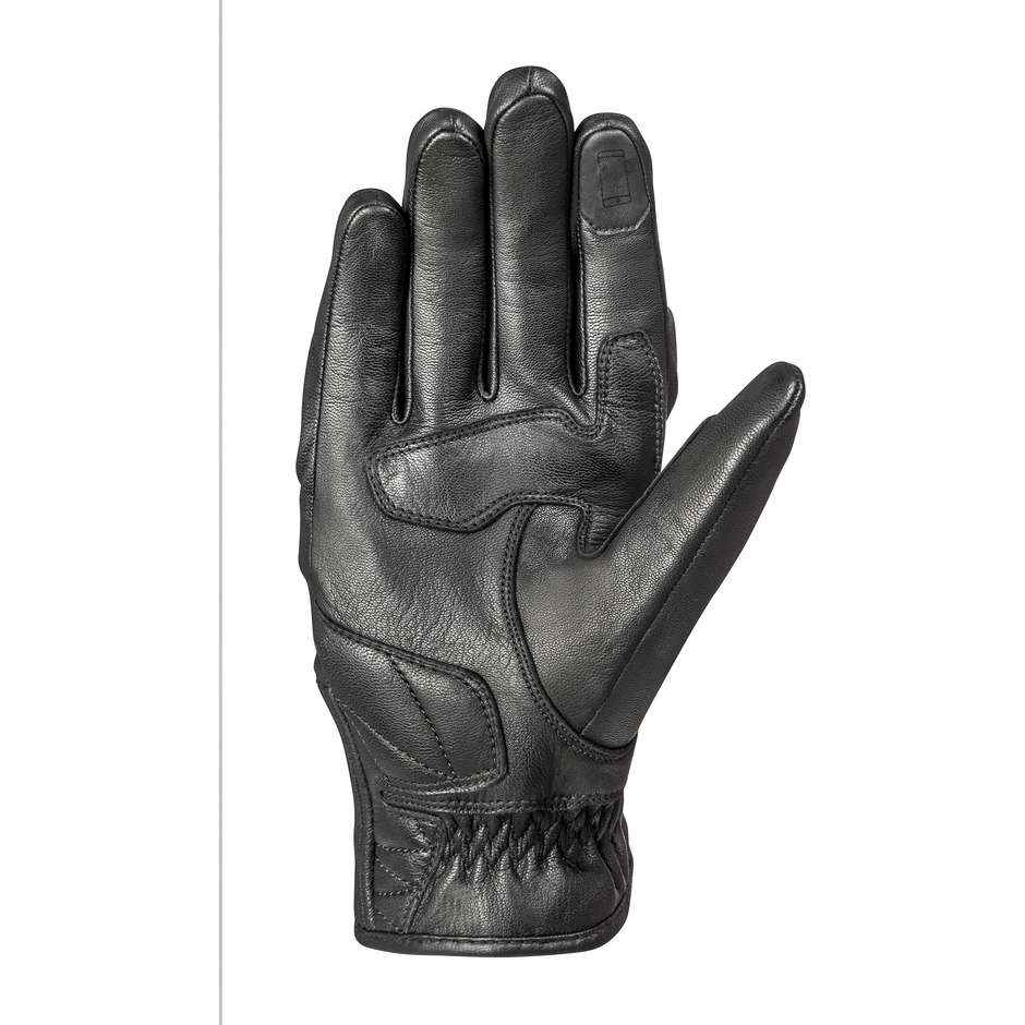 Custom Motorcycle Gloves In Mid-Season Leather Ixon MS WOODS Black