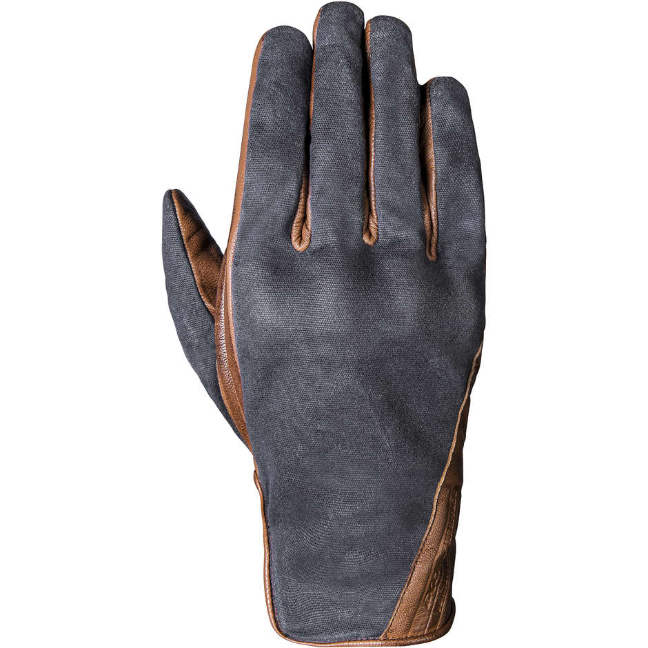 Custom Motorcycle Gloves In Summer Leather Ixon RS RANMA Navy Camel