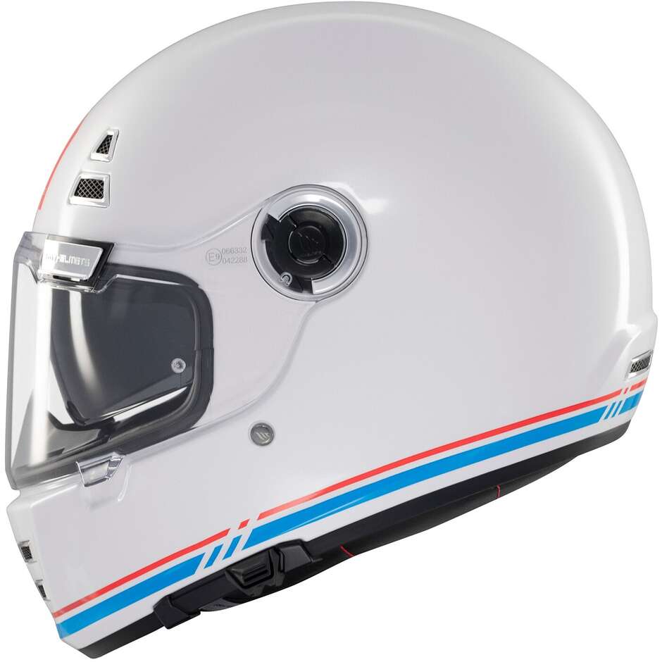 Custom Retro Motorradhelm Mt Helmetss JARAMA SV SOLID A7 Glänzend Weiß