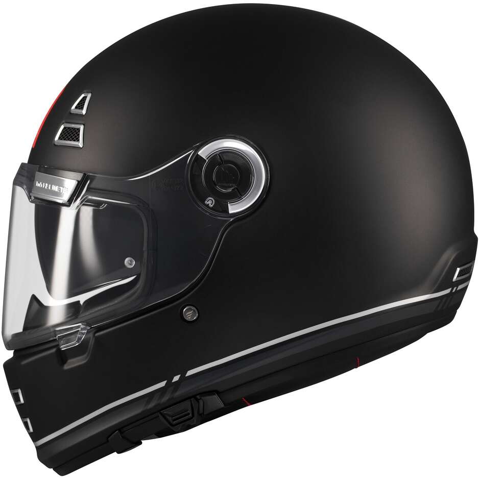 Custom Retro Motorradhelm Mt Helmetss JARAMA SV SOLID B2 Mattschwarz