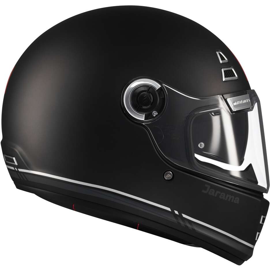 Custom Retro Motorradhelm Mt Helmetss JARAMA SV SOLID B2 Mattschwarz