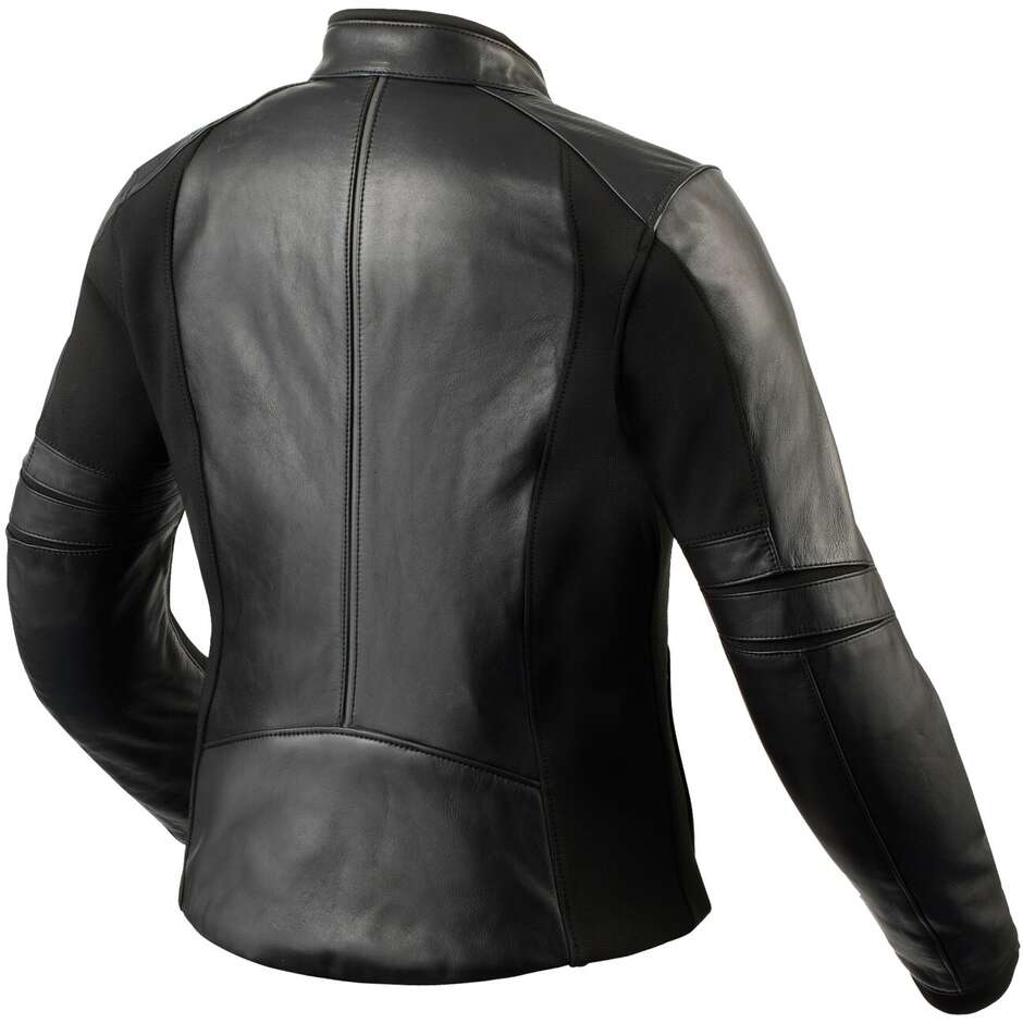 Custom Rev'it MACI LADIES Women's Motorcycle Leather Jacket Black