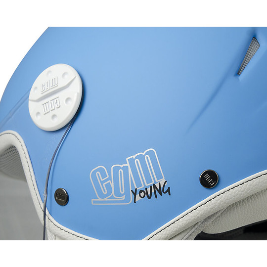 Cycle Jet Helmet CGM 205A Havana Light Blue