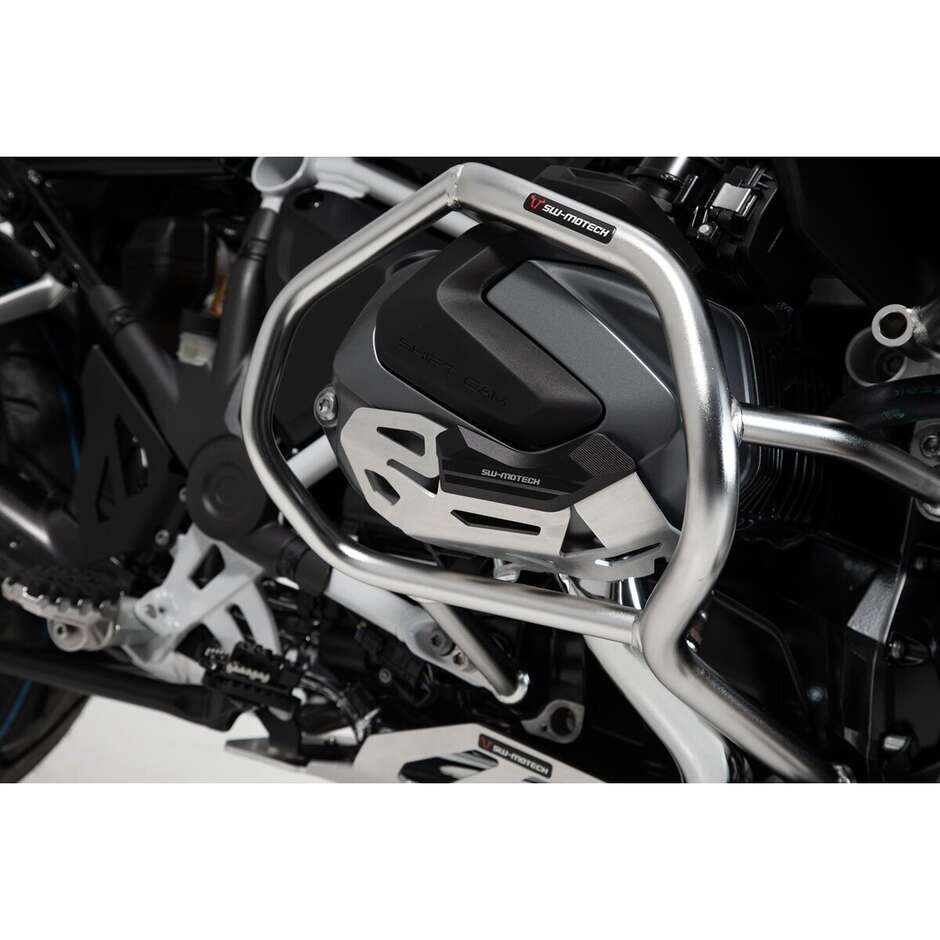 Cylinder Guard Silver / Black Sw-Motech MSS.07.904.10201 For BMW R 1250 GS, R 1250 R