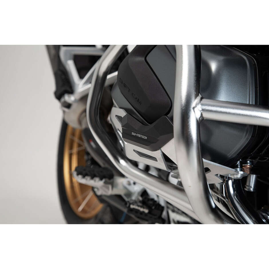 Cylinder Guard Silver / Black Sw-Motech MSS.07.904.10201 For BMW R 1250 GS, R 1250 R