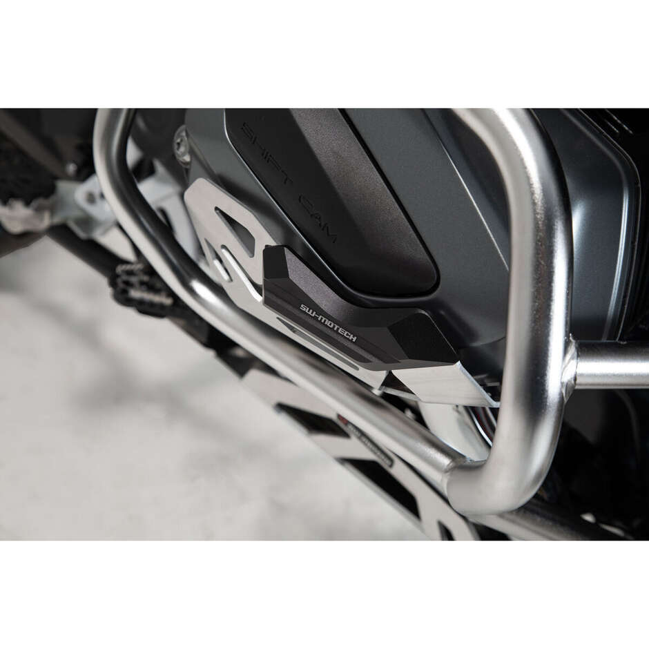 Cylinder Guard Silver / Black Sw-Motech MSS.07.904.10201 For BMW R 1250 GS, R 1250 R