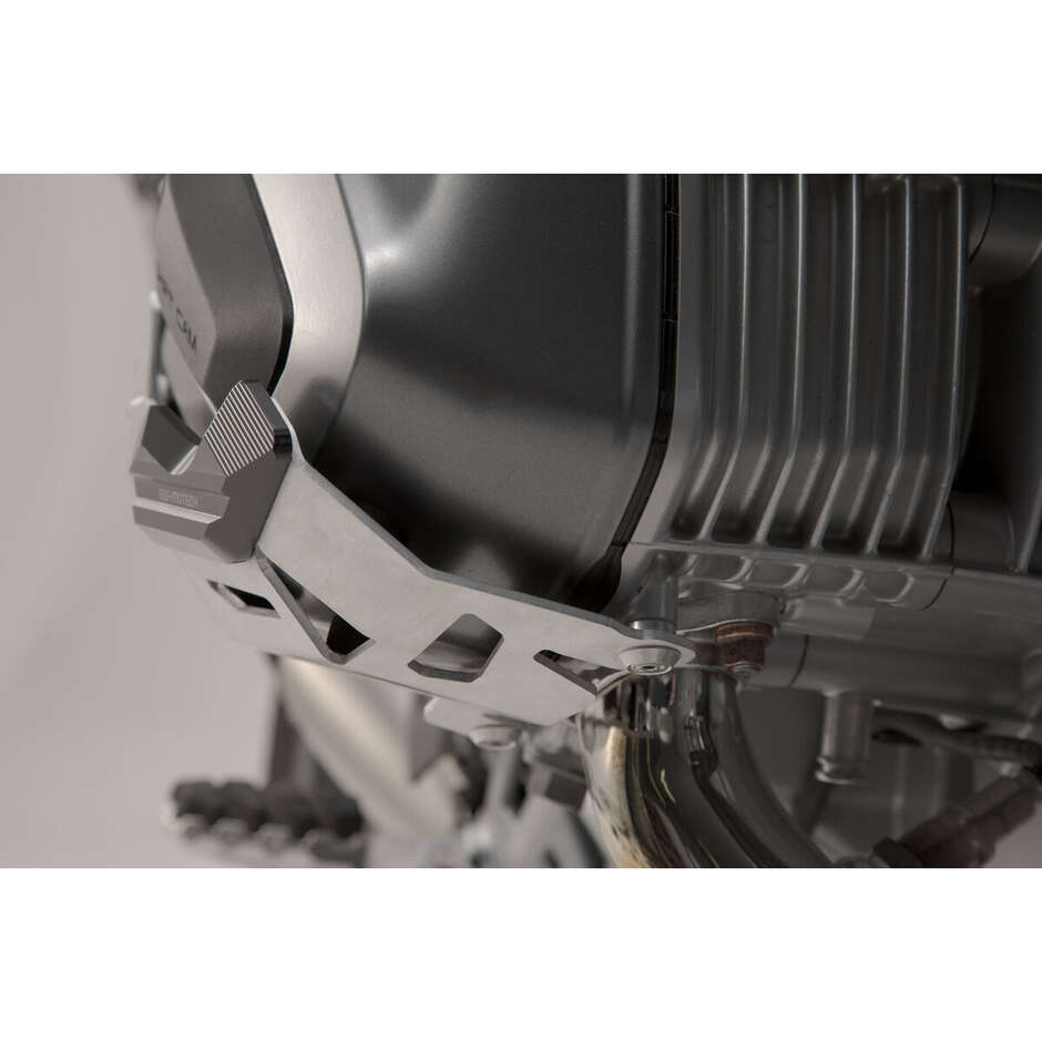 Cylinder Guard Silver / Black Sw-Motech MSS.07.904.10201 For BMW R 1250 GS, R 1250 R