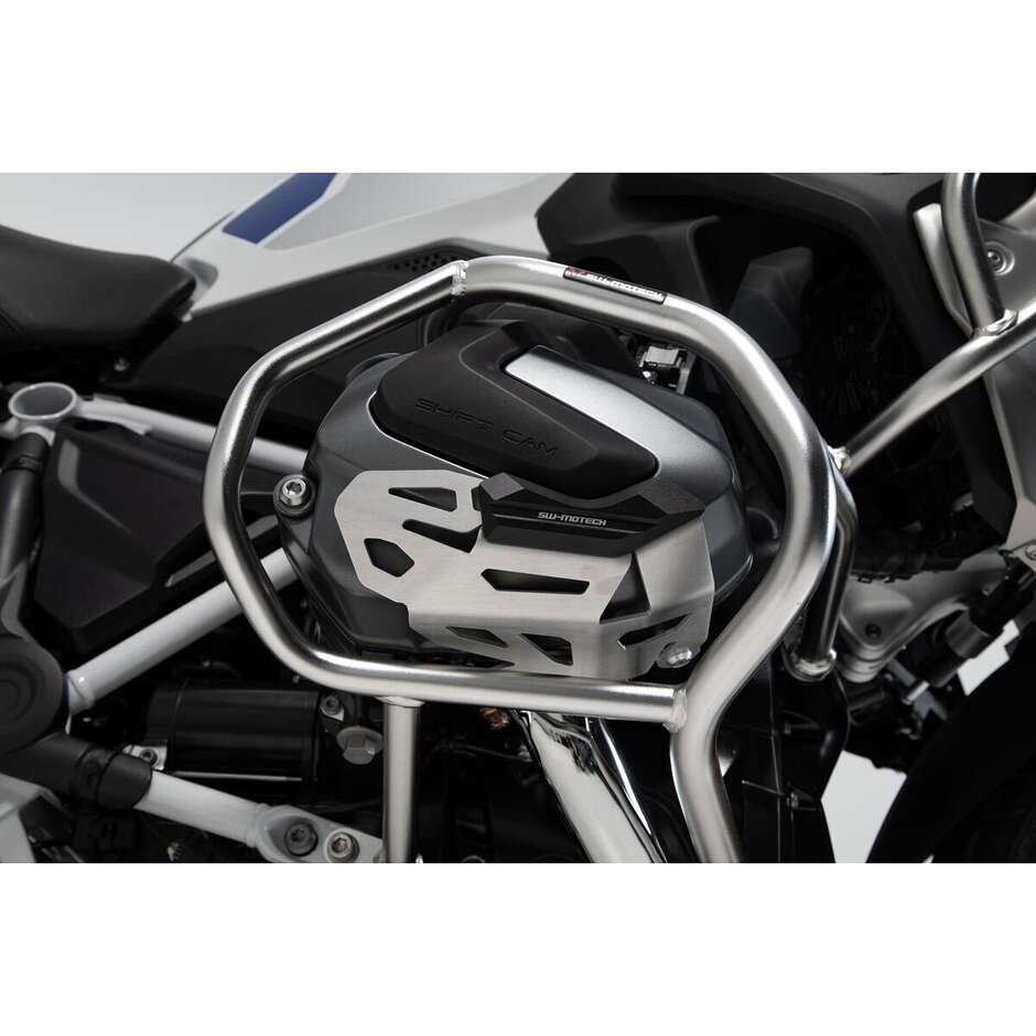 Cylinder Guard Silver / Black Sw-Motech MSS.07.904.10201 For BMW R 1250 GS, R 1250 R