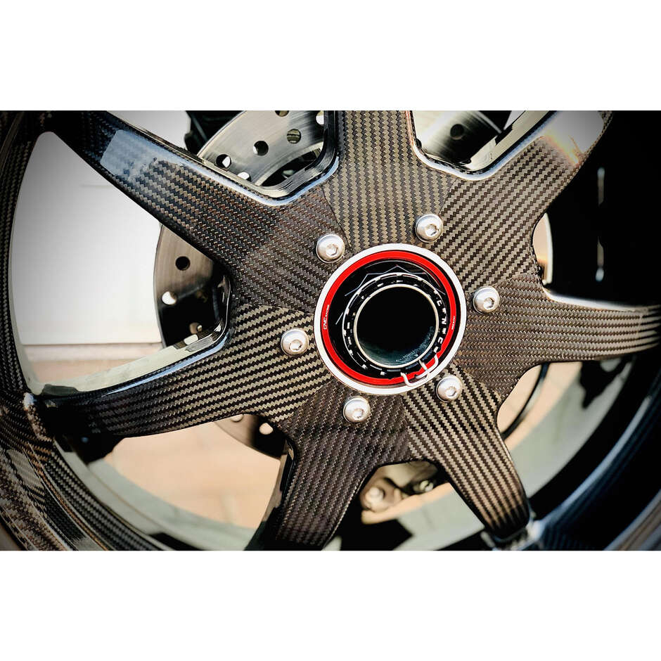 DAA01 Konischer Abstandshalter für Hinterradmutter Ducati CNC Racing Rot