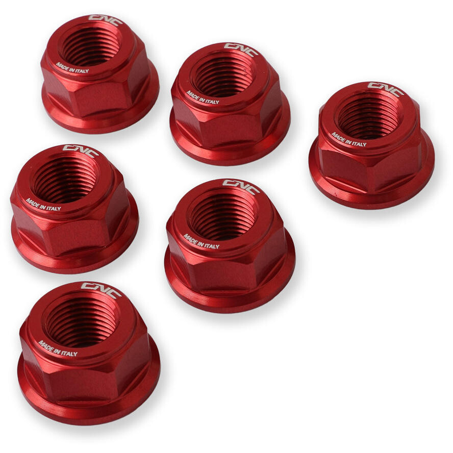 Dadi corona DA387 M10x1.25 CNC Racing Rosso