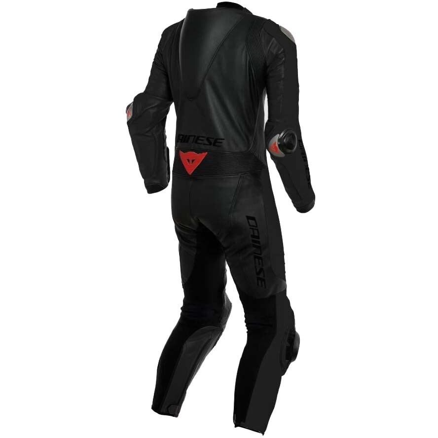 Dainese Adria Profi Motorradkombi 1-teilig Lederkombi Schwarz Perforiert