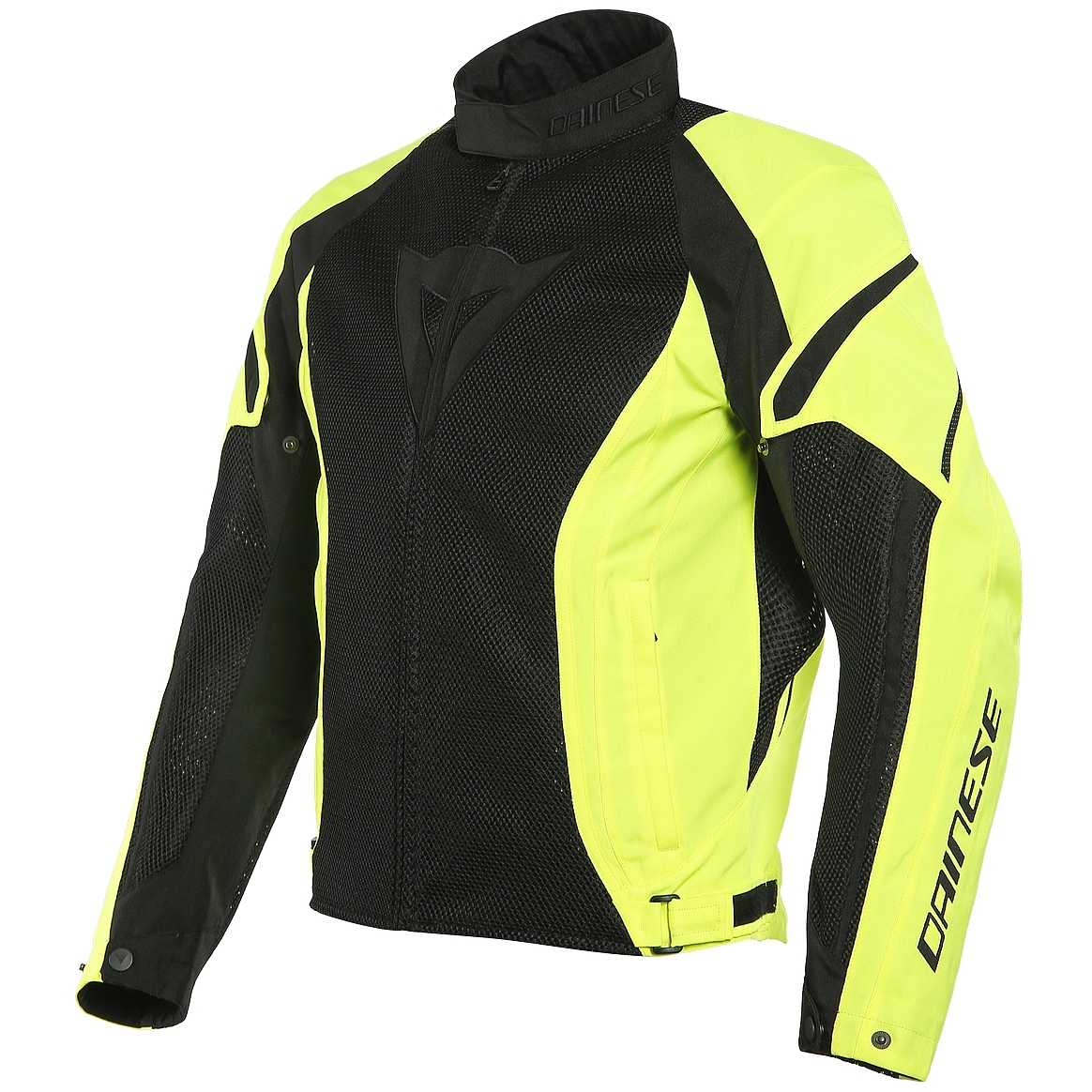 Dainese AIR CRONO 2 TEX Perforated Fabric Motorcycle Jacket Black