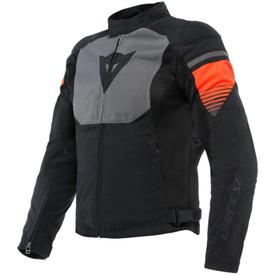 Dainese AIR FAST Summer Motorcycle Jacket Black Gray Red Fluo