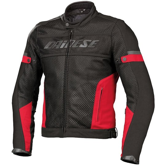Dainese Air-Frame Tex Blac / Red Motorcycle Jacket