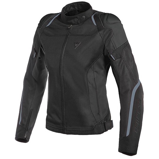 Dainese AIR MASTER LADY TEX Black Leather Motorcycle Jacket