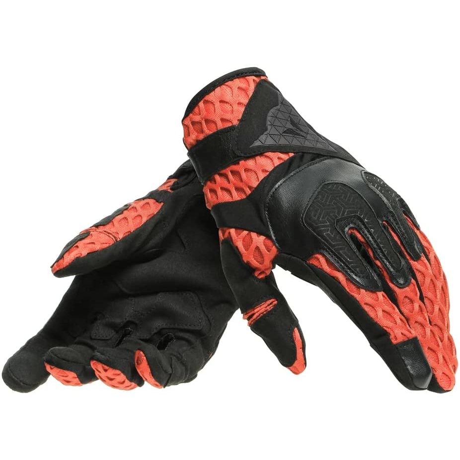 Dainese AIR-MAZE Summer Motorcycle Gloves Black Flame Orange
