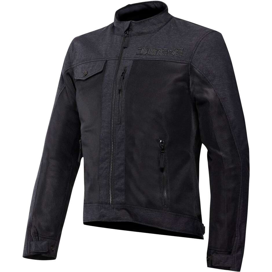 Dainese ALFAMA AIR Motorradjacke Dunkelgrau Schwarz