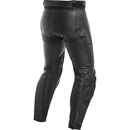 Dainese ASSEN Black Leather Trained Pants