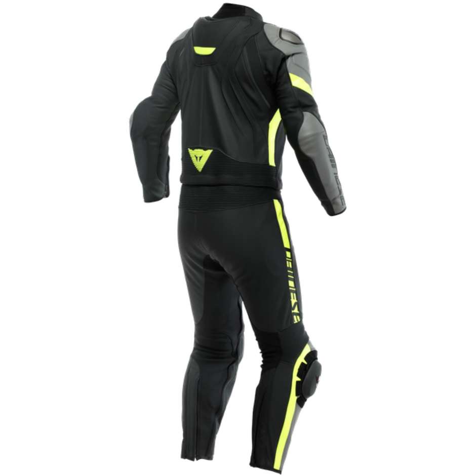 Dainese AVRO 4 2pcs Divisible Motorcycle Suit Black Gray Fluo
