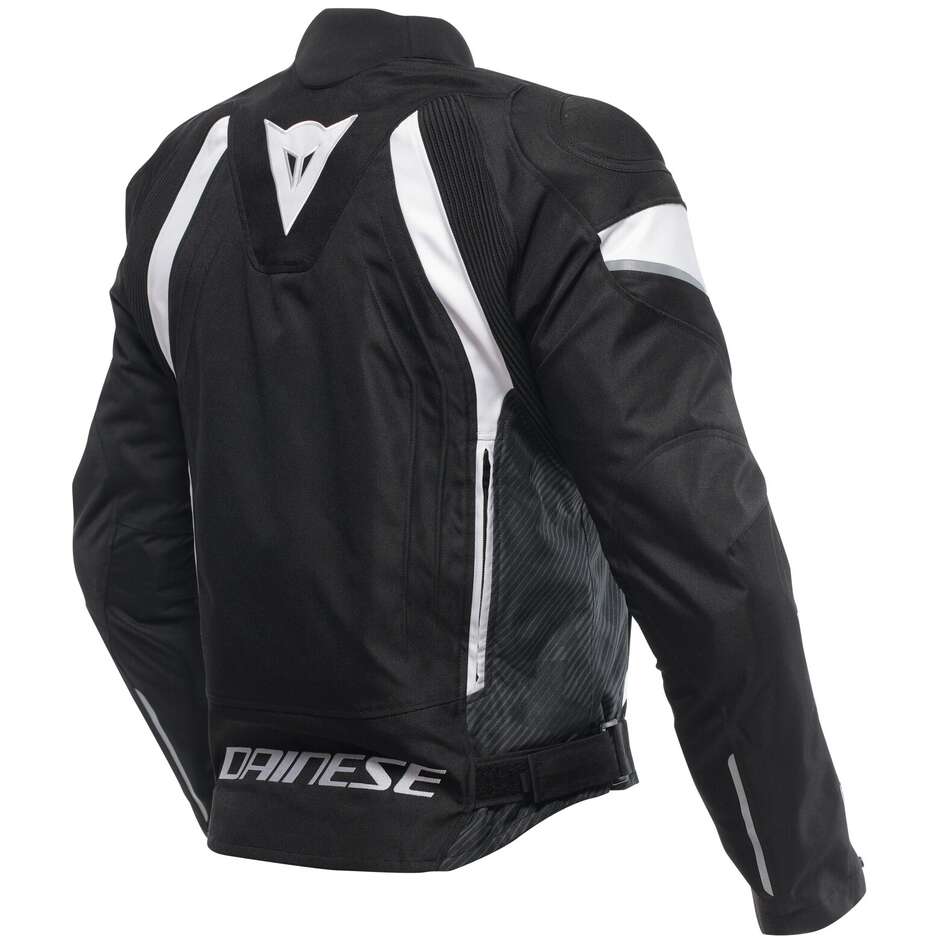 Dainese AVRO 5 TEX Motorcycle Jacket Black White Black