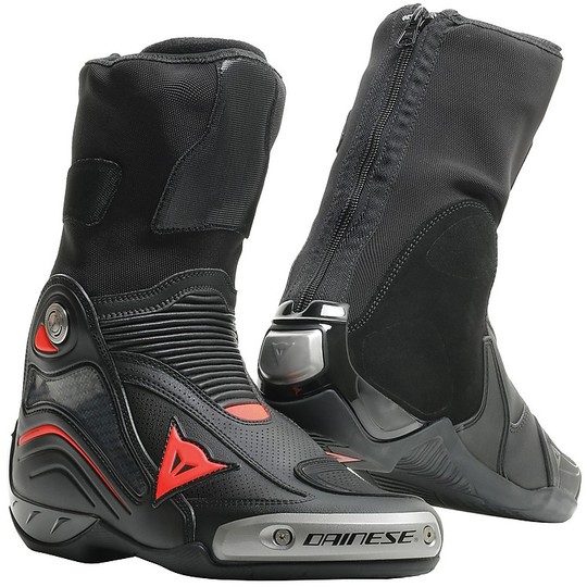 Dainese AXIAL D1 AIR Perforated Professional Racing Bottes Noir Rouge