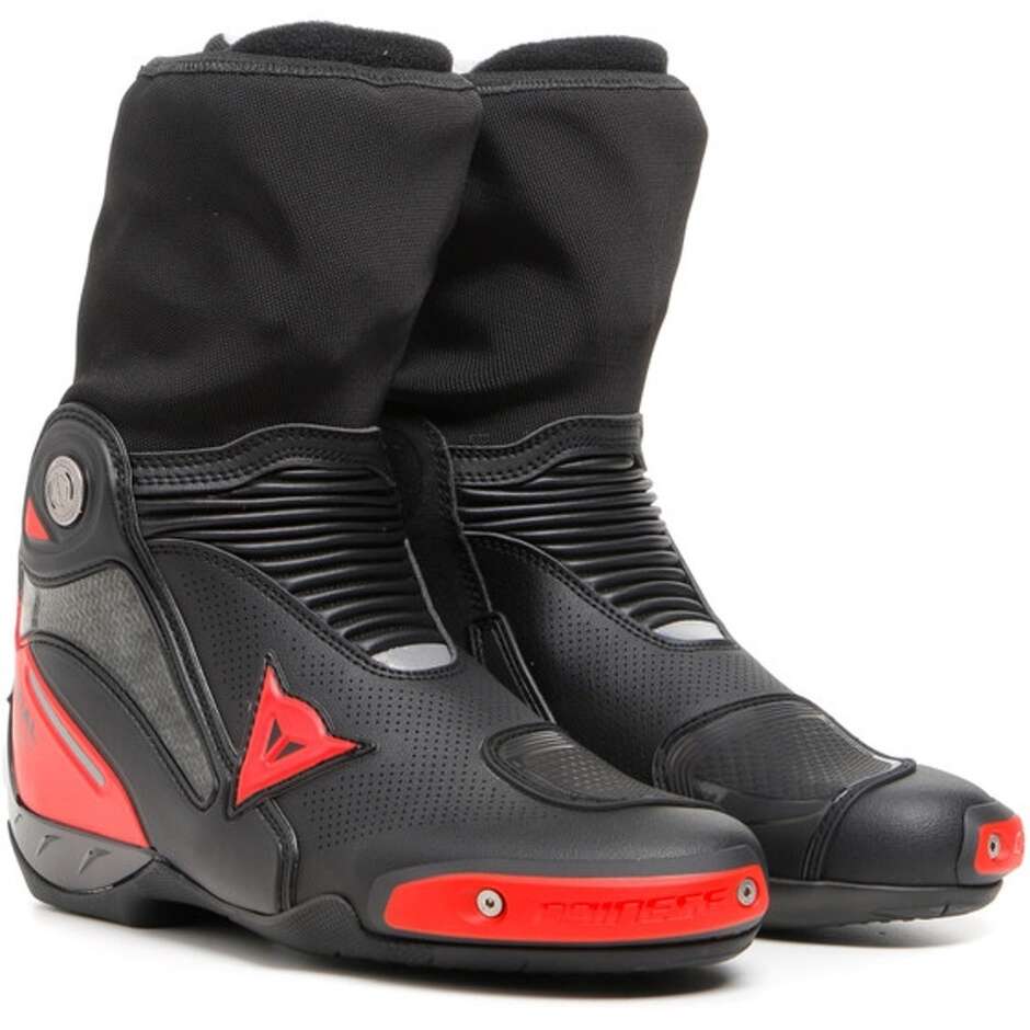 Dainese AXIAL GORE-TEX Gore-Tex Motorcycle Boots Black Red Fluo