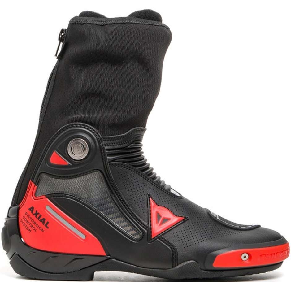 Dainese AXIAL GORE-TEX Gore-Tex Motorcycle Boots Black Red Fluo
