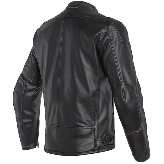 Dainese BARDO Black Custom Leather Motorcycle Jacket