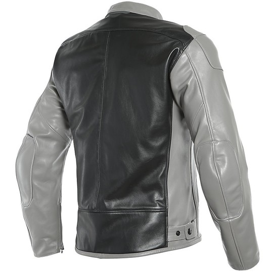 Dainese BARDO Smoke Black Custom Leather Motorcycle Jacket