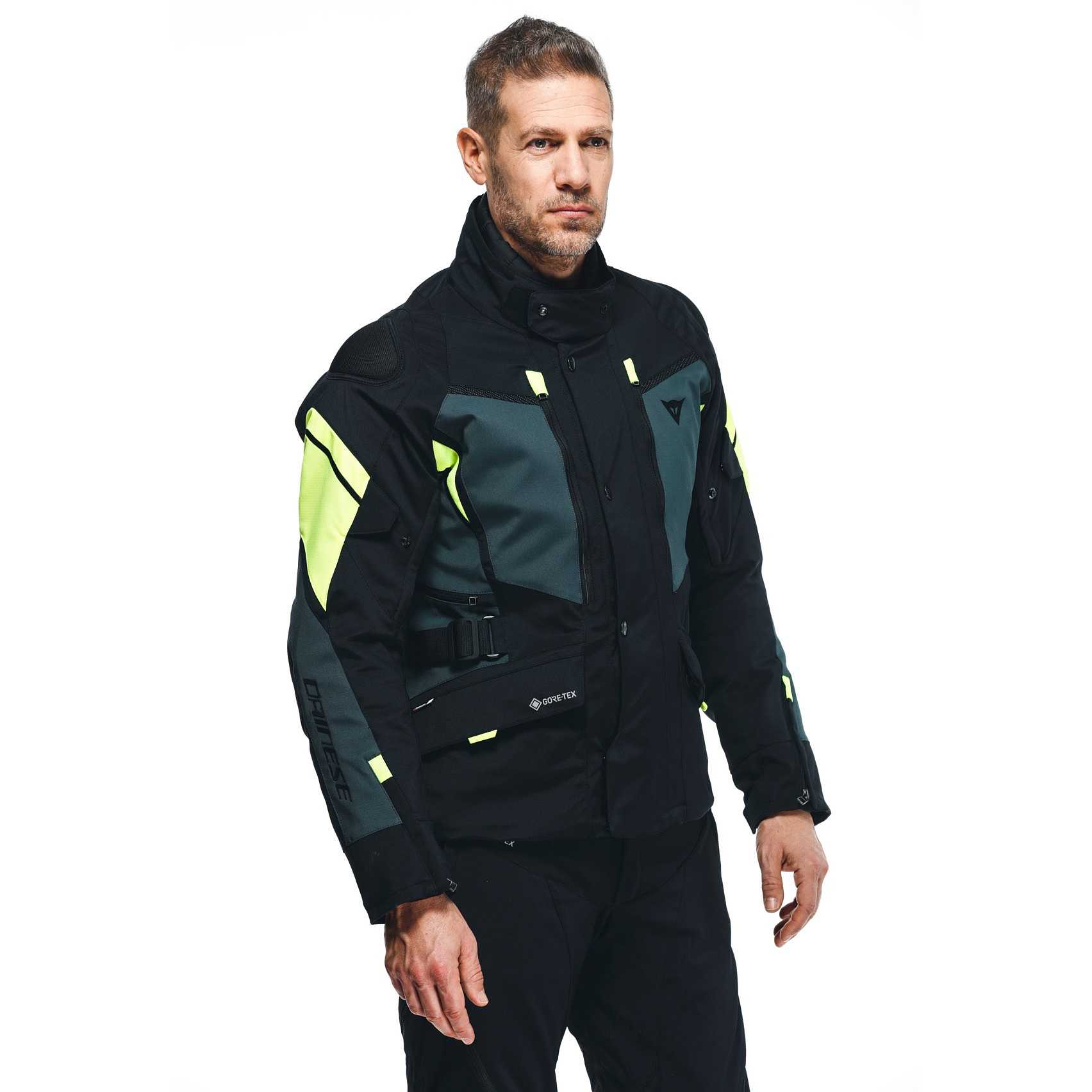 Dainese CARVE MASTER 3 Gore-Tex Jacket Black Ebony Yellow Fluo For