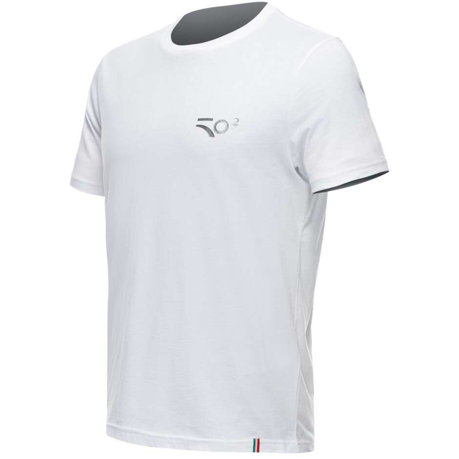 Dainese Casual Maillot Moto ANNIVERSAIRE Blanc T-Shirt Décontracté