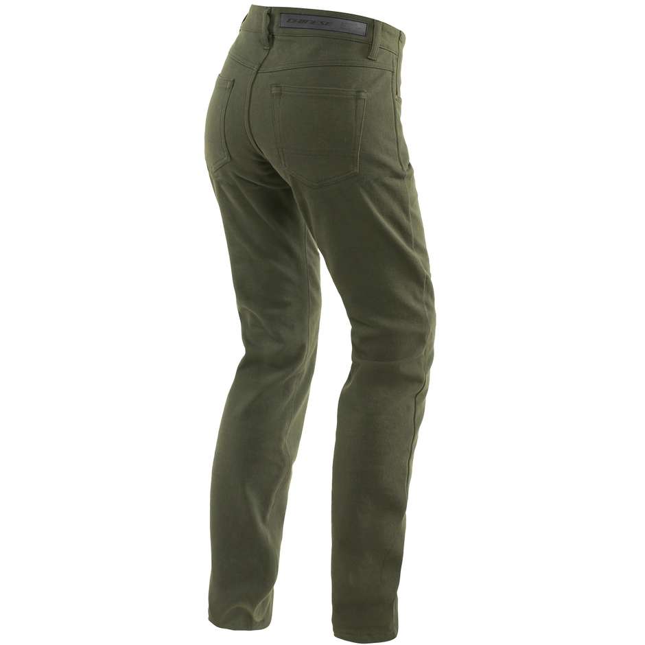 Dainese CASUAL SLIM LADY Women's Motorcycle Pants Olive Green