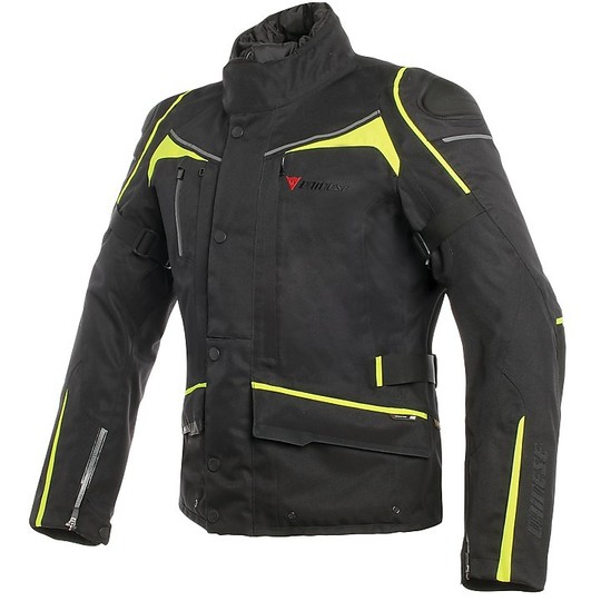 Dainese D-Blizzard D-Dry Fabric Jacket Black Yellow Fluo