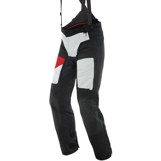 Dainese D-EXPLORER 2 GTX Motorcycle Pants In Gore-Tex Gray Red Black