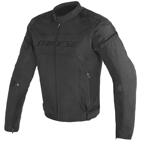 Dainese D-Frame Tex Black Leather Motorcycle Jacket