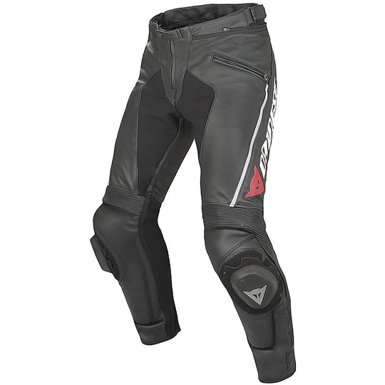 Dainese Delta Pro C2 Black Leather Motorcycle Trousers