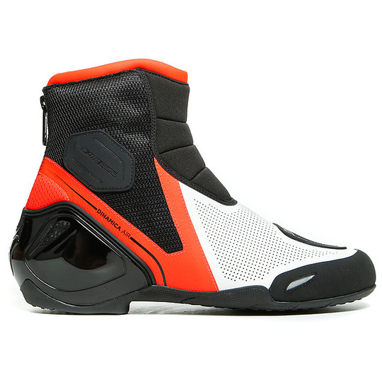 Dainese DINAMICA AIR Technical Motorcycle Sports Shoes Black Red White Fluo