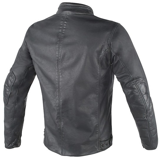 Dainese Dot Black Leather Motorcycle Jacket