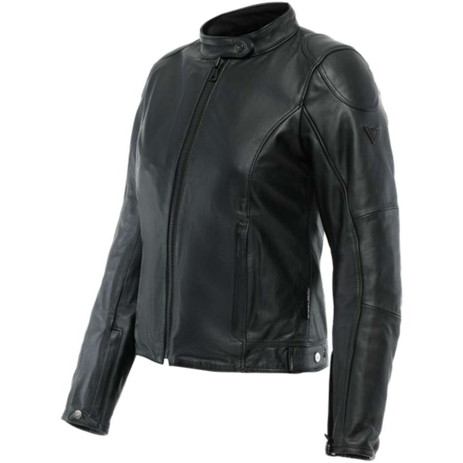 Dainese ELECTRA LADY Custom Leather Woman Motorcycle Jacket Black For ...