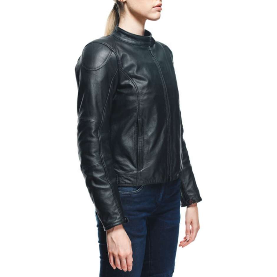 Dainese ELECTRA LADY Custom Leather Woman Motorcycle Jacket Black