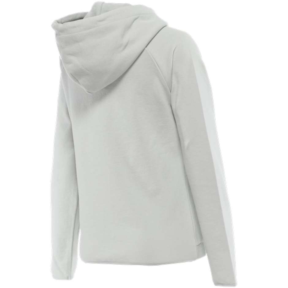 Dainese FADE LADY Motorcycle Sweatshirt Ice Gray Red