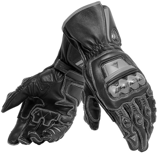 Dainese Full Metal 6 Black Leather Racing Gloves