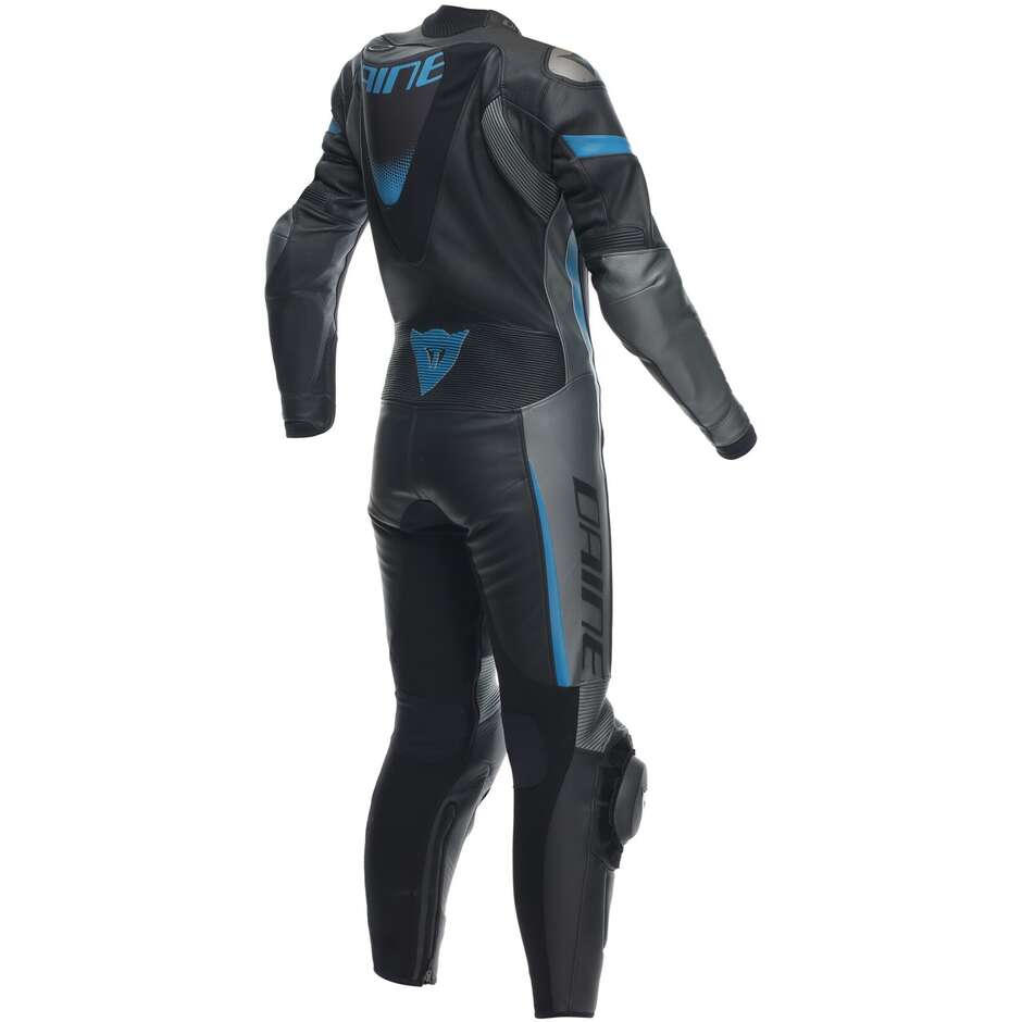 Dainese GROBNIK LADY 1PC Women's Motorcycle Suit Perforated Black Anthracite Green water